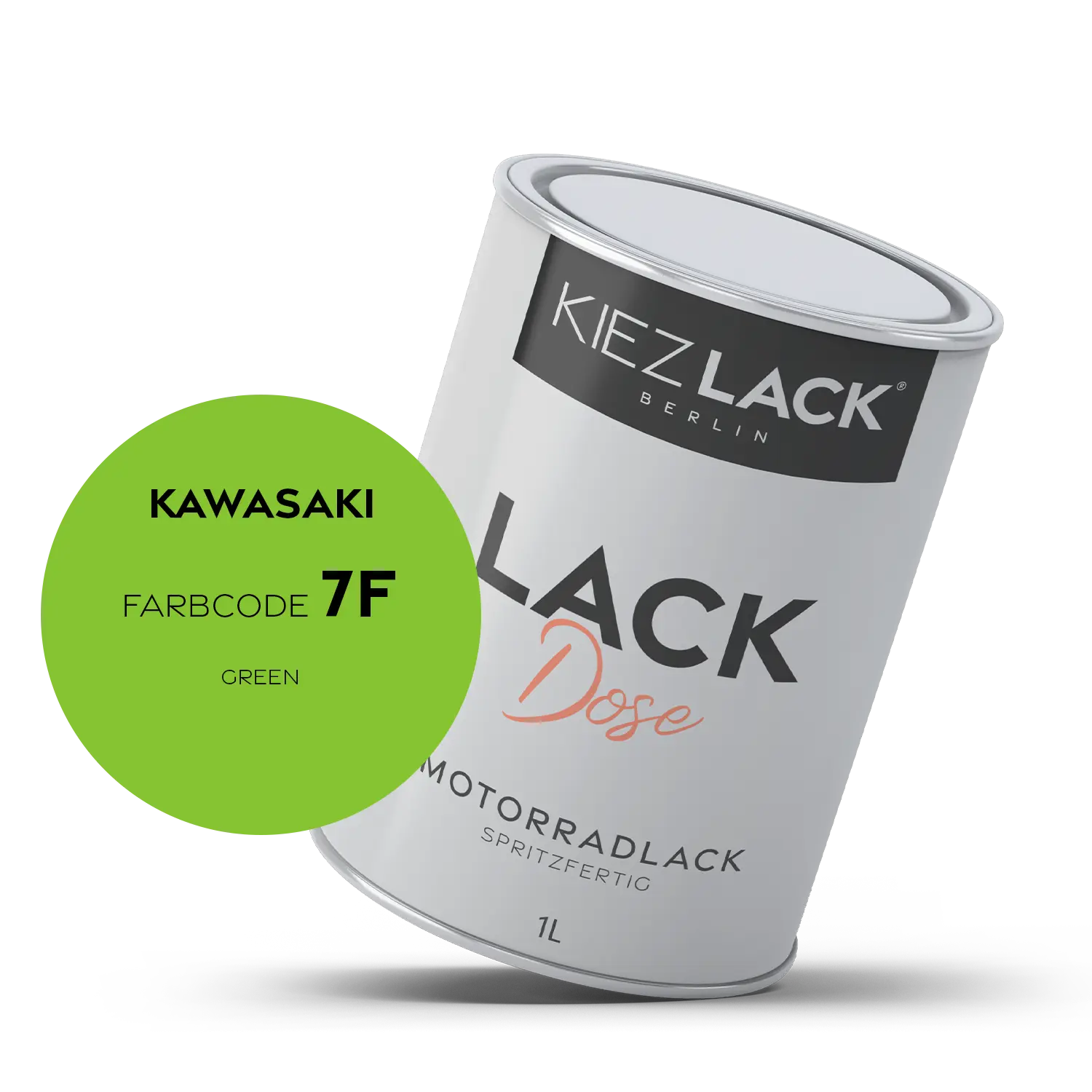 Kiezlack 1K Motorradlack Basislack Lackdose Kawasaki 7F GREEN