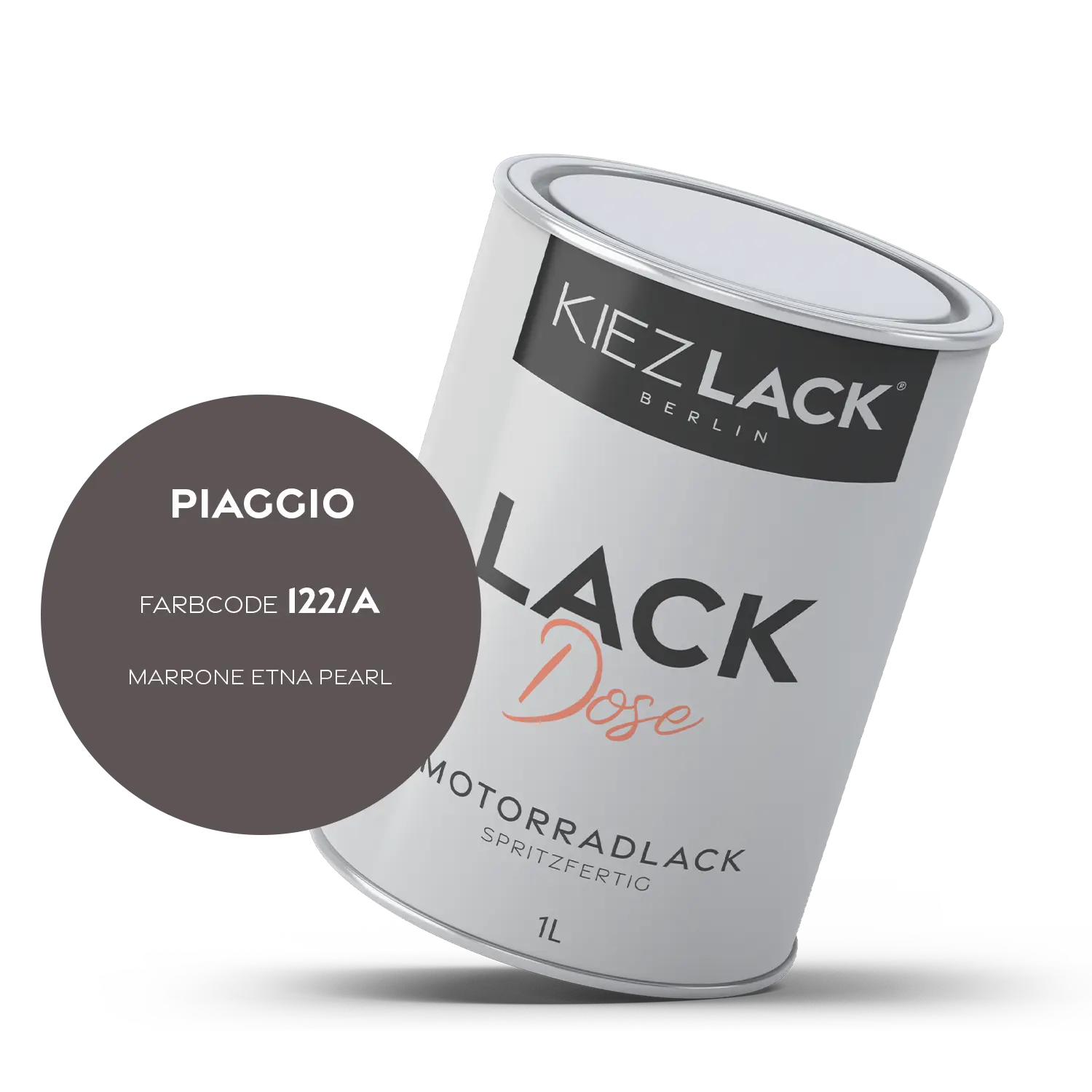 Kiezlack 1K Motorradlack Basislack Lackdose Piaggio 122/A MARRONE ETNA PEARL