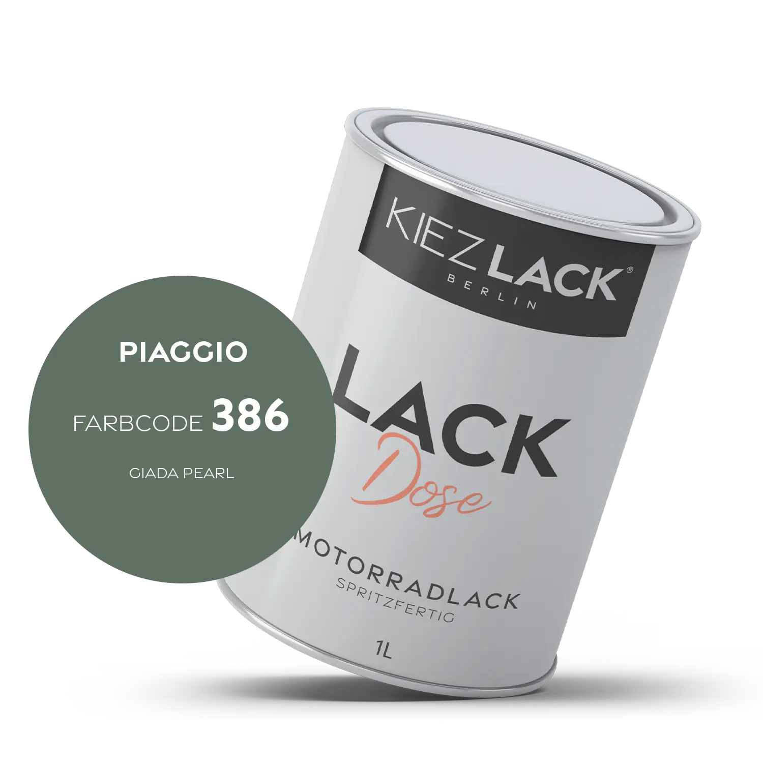 Kiezlack 1K Motorradlack Basislack Lackdose Piaggio 386 GIADA PEARL