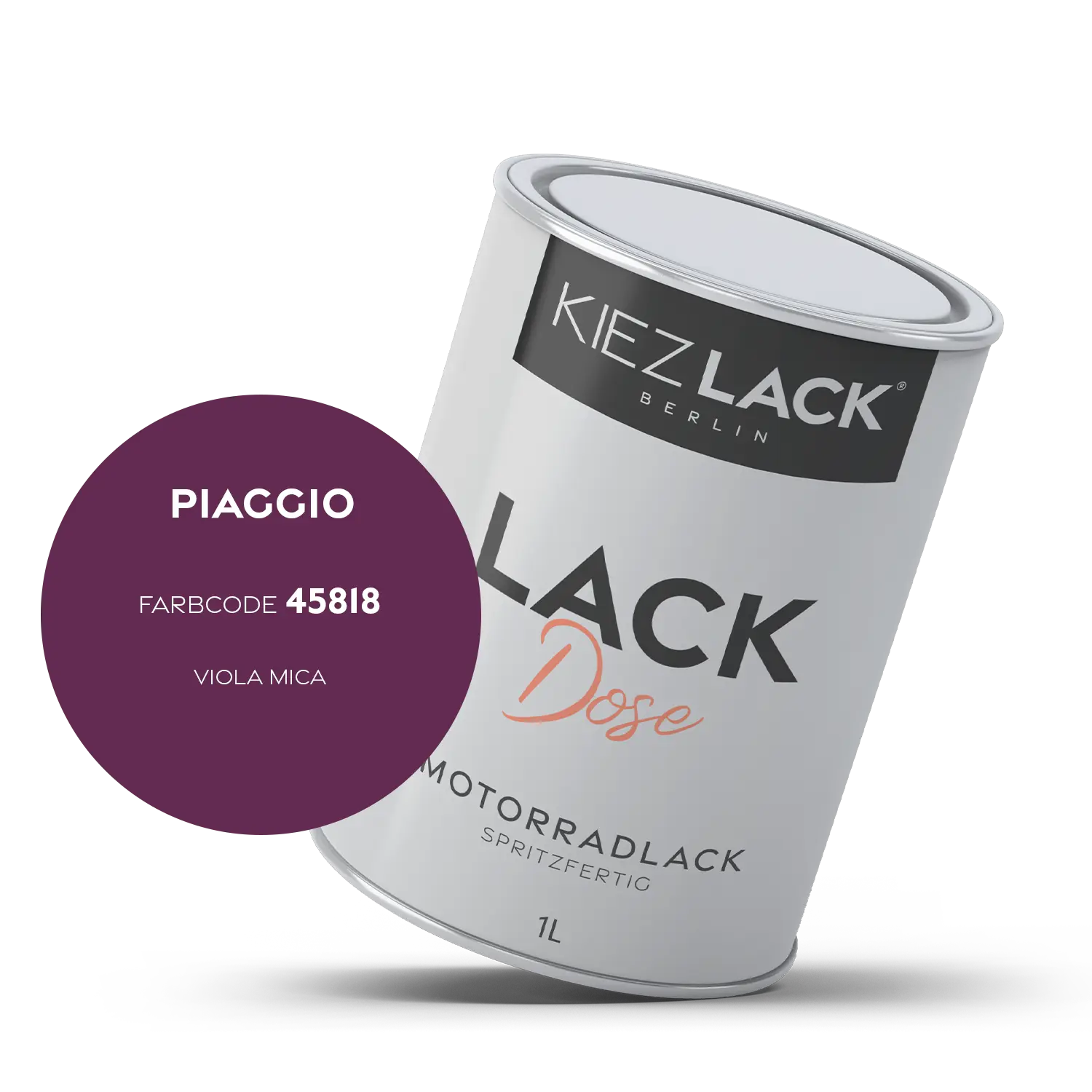 Kiezlack 1K Motorradlack Basislack Lackdose Piaggio 45818 VIOLA MICA