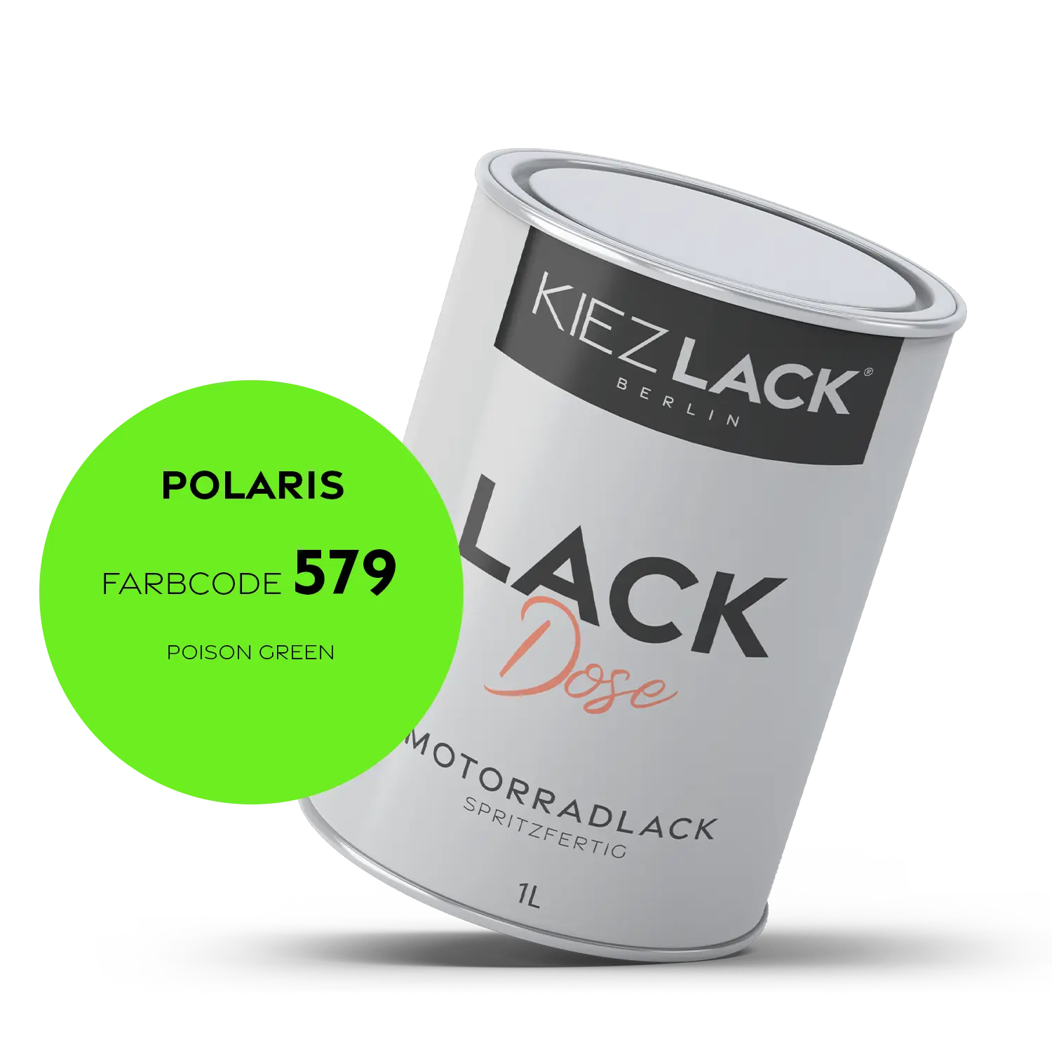 Kiezlack 1K Motorradlack Basislack Lackdose Polaris 579 POISON GREEN