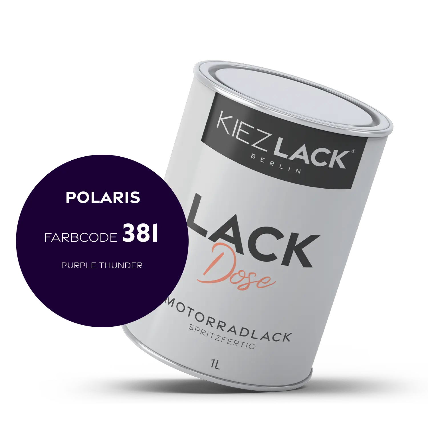 Kiezlack 1K Motorradlack Basislack Lackdose Polaris 381 PURPLE THUNDER