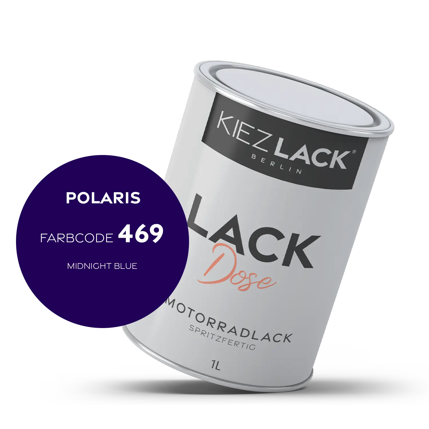 Kiezlack 1K Motorradlack Basislack Lackdose Polaris 469 MIDNIGHT BLUE