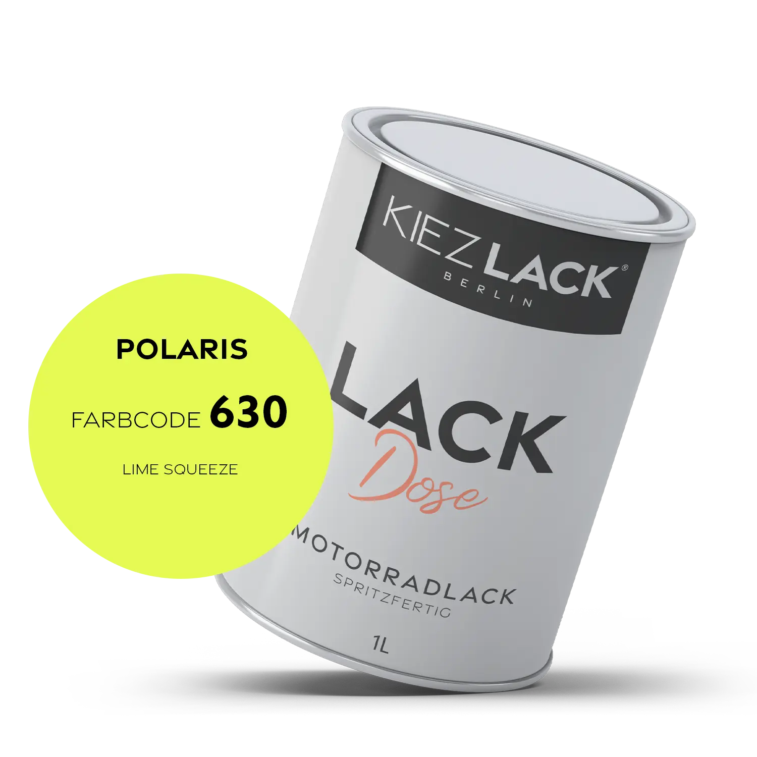 Kiezlack 1K Motorradlack Basislack Lackdose Polaris 630 LIME SQUEEZE