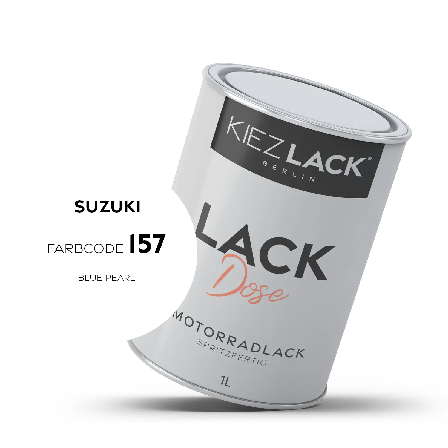 Kiezlack 1K Motorradlack Basislack Lackdose Suzuki 157 BLUE PEARL
