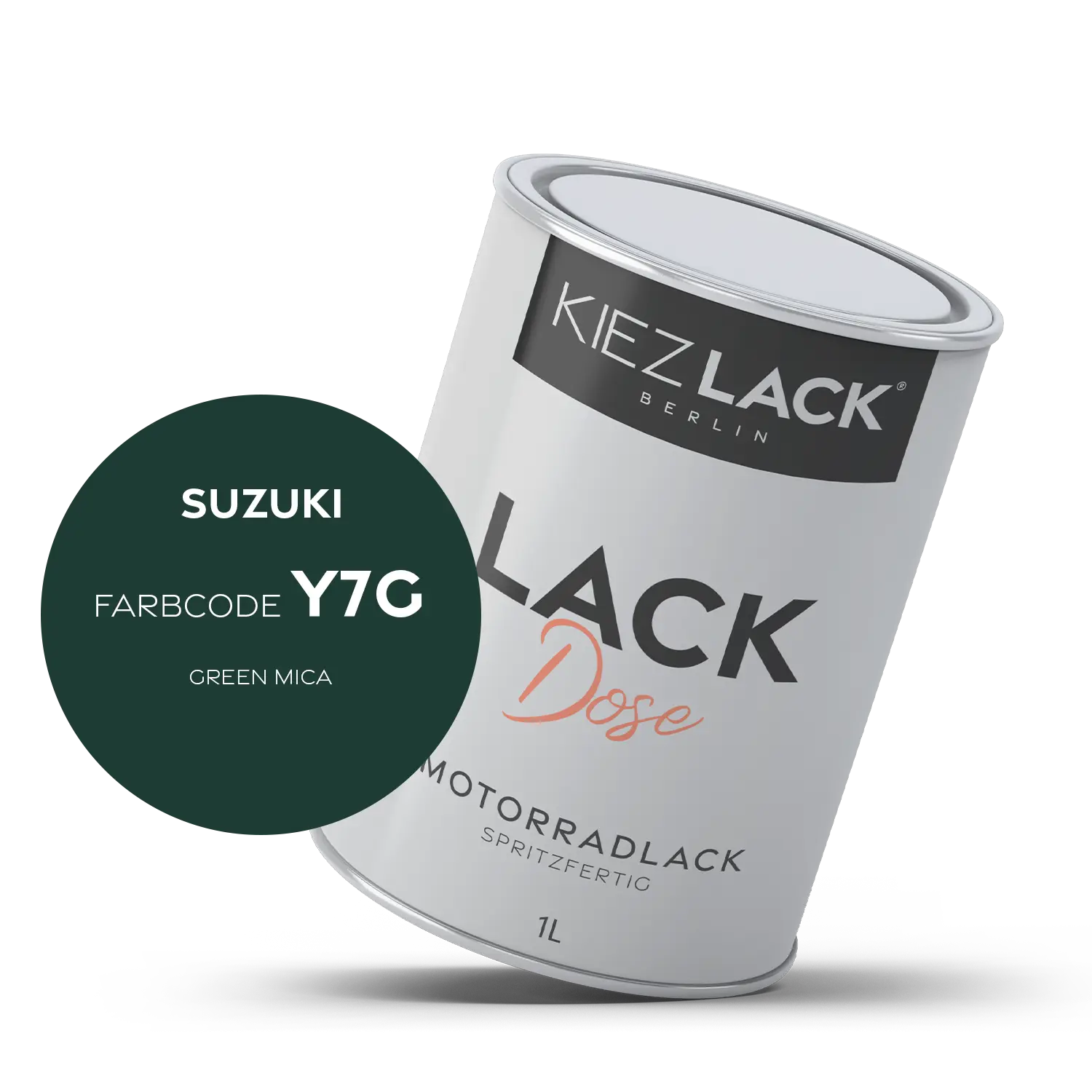 Kiezlack 1K Motorradlack Basislack Lackdose Suzuki Y7G GREEN MICA