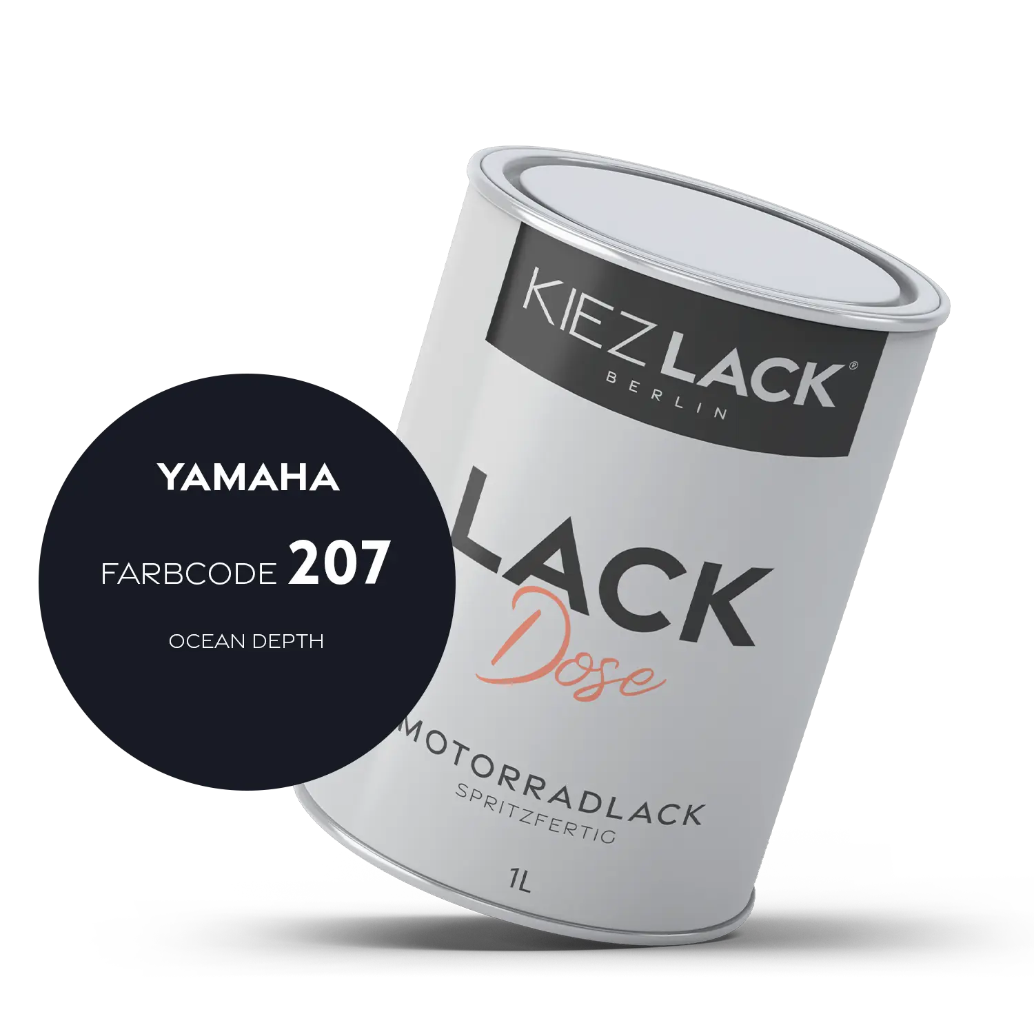 Kiezlack 1K Motorradlack Basislack Lackdose Yamaha 207 OCEAN DEPTH