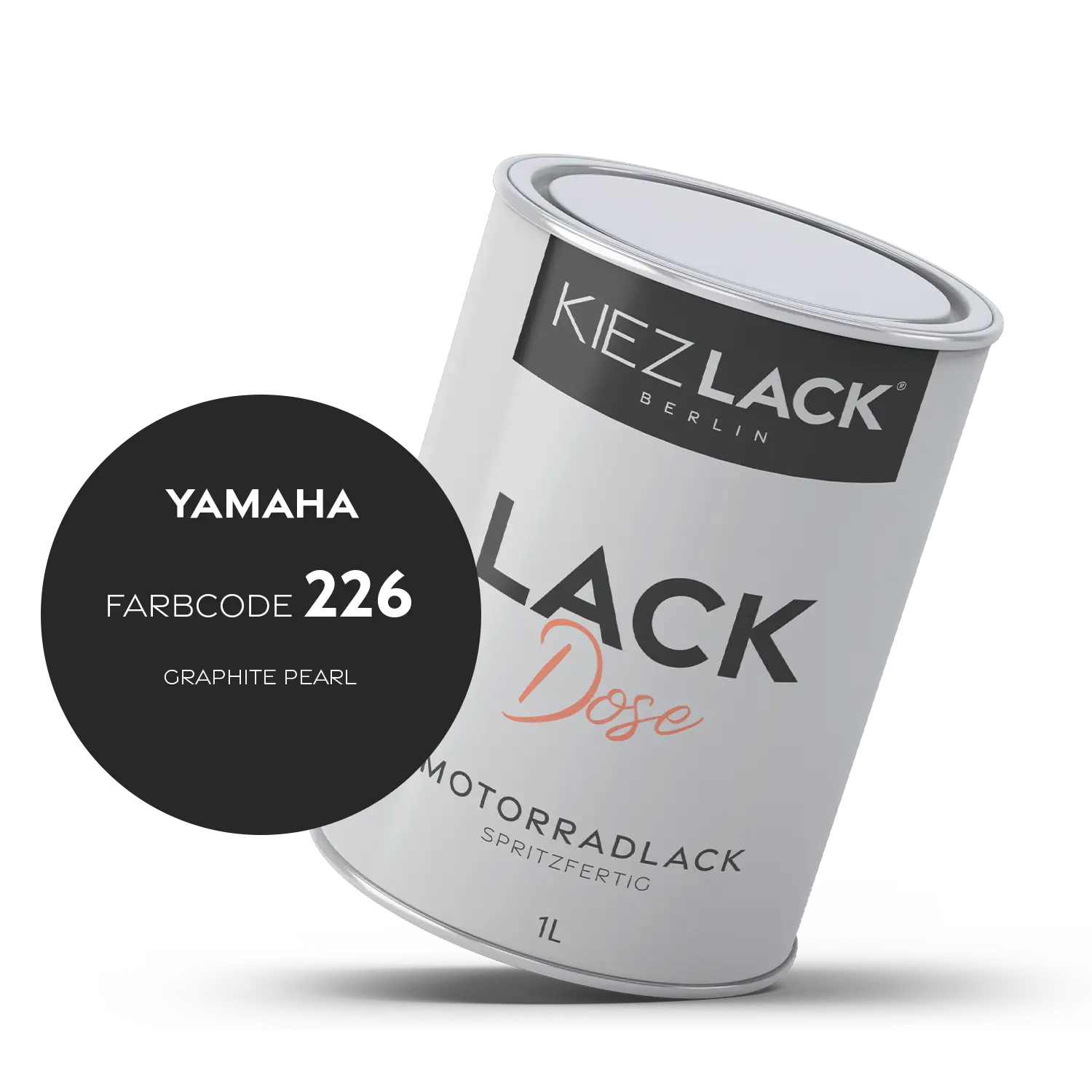 Kiezlack 1K Motorradlack Basislack Lackdose Yamaha 226 GRAPHITE PEARL