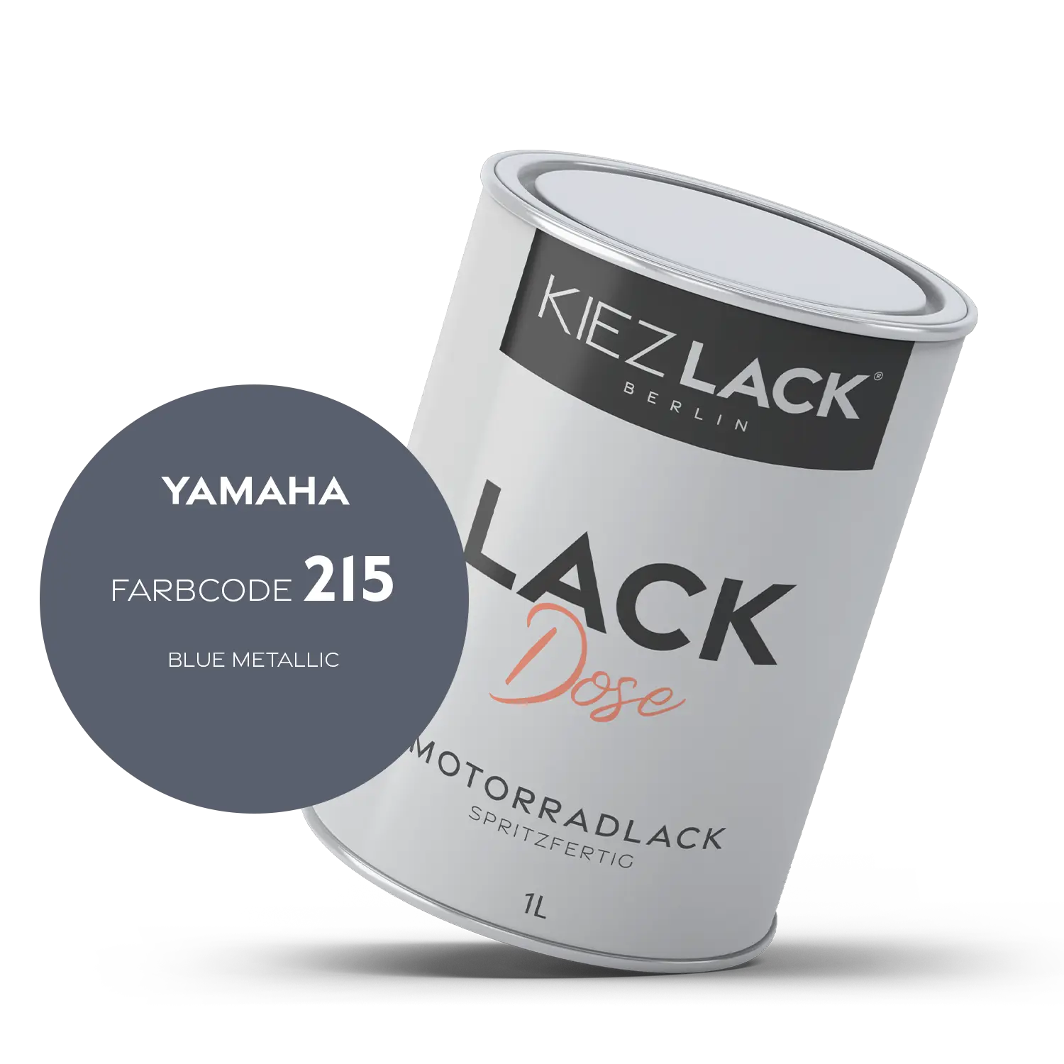 Kiezlack 1K Motorradlack Basislack Lackdose Yamaha 215 BLUE METALLIC