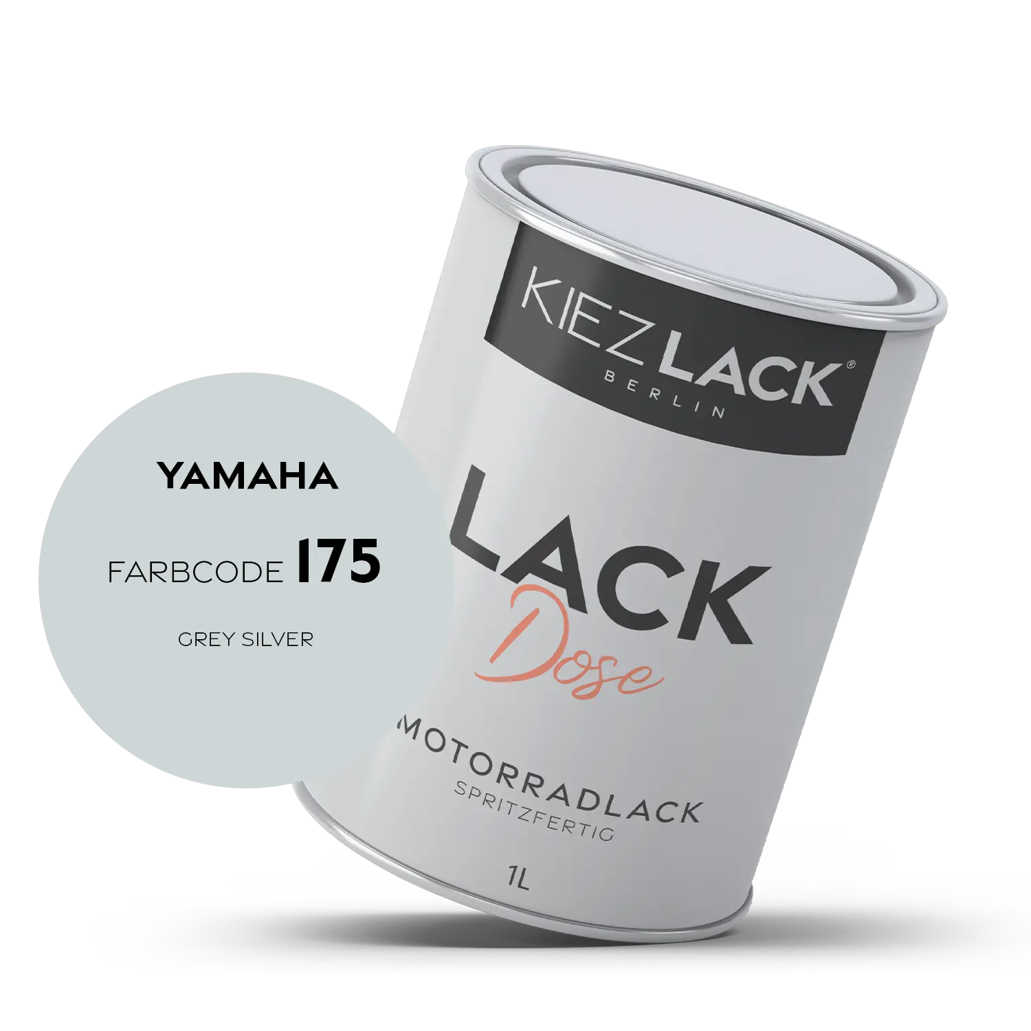 Kiezlack 1K Motorradlack Basislack Lackdose Yamaha 175 GREY SILVER