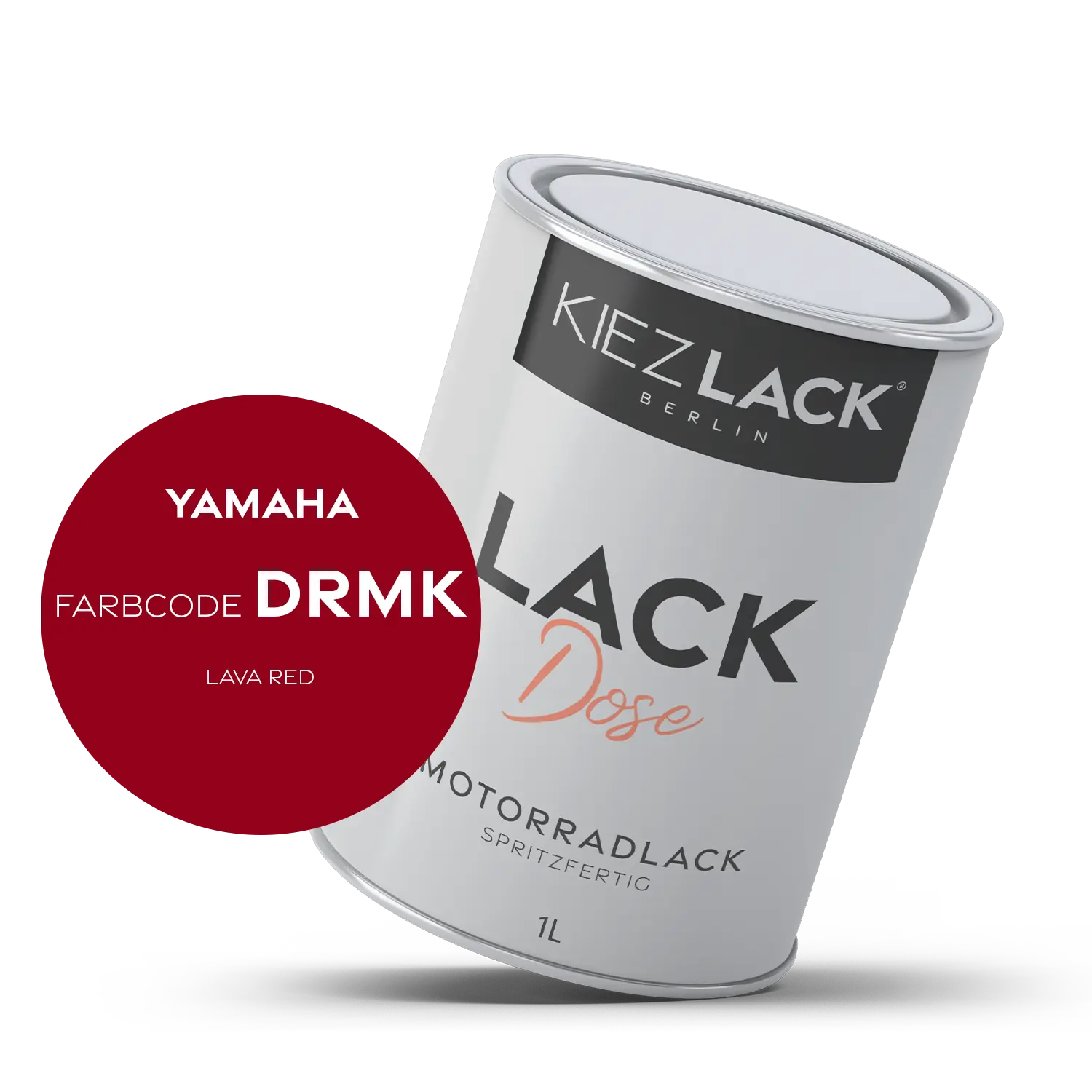 Kiezlack 1K Motorradlack Basislack Lackdose Yamaha DRMK LAVA RED