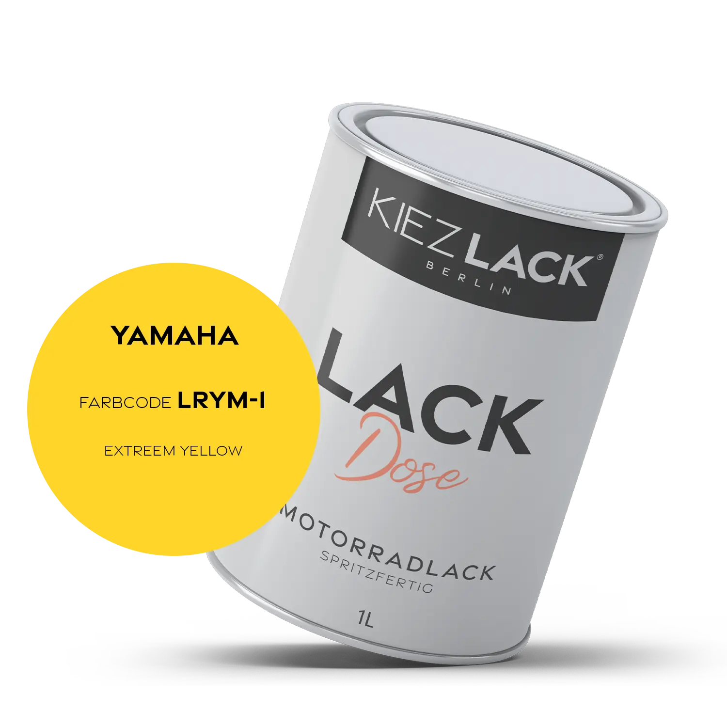 Kiezlack 1K Motorradlack Basislack Lackdose Yamaha LRYM-1 EXTREEM YELLOW