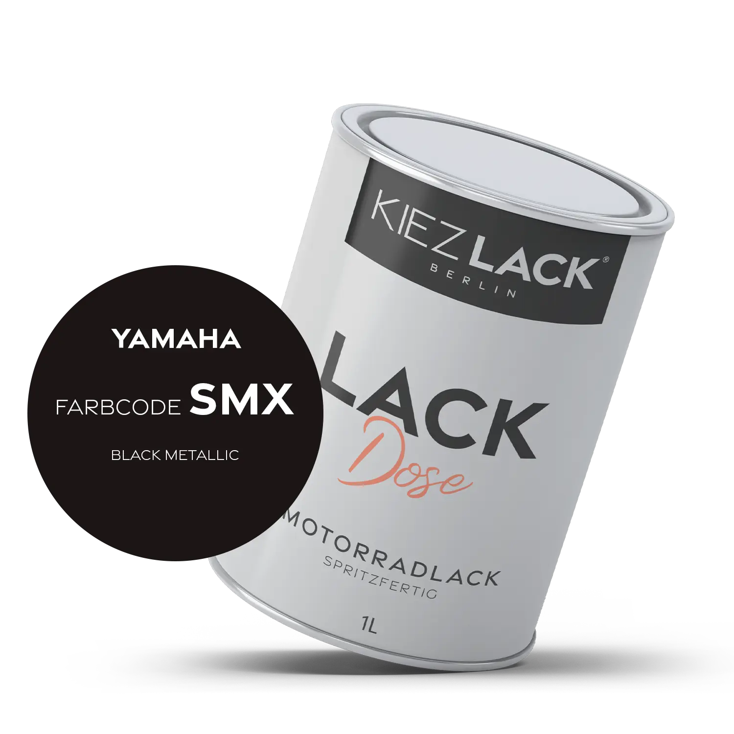 Kiezlack 1K Motorradlack Basislack Lackdose Yamaha SMX BLACK METALLIC