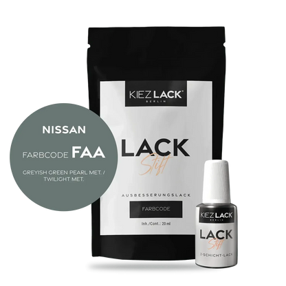 Kiezlack Lackstift Autolack Lackstift NISSAN FAA GREYISH GREEN PEARL MET.