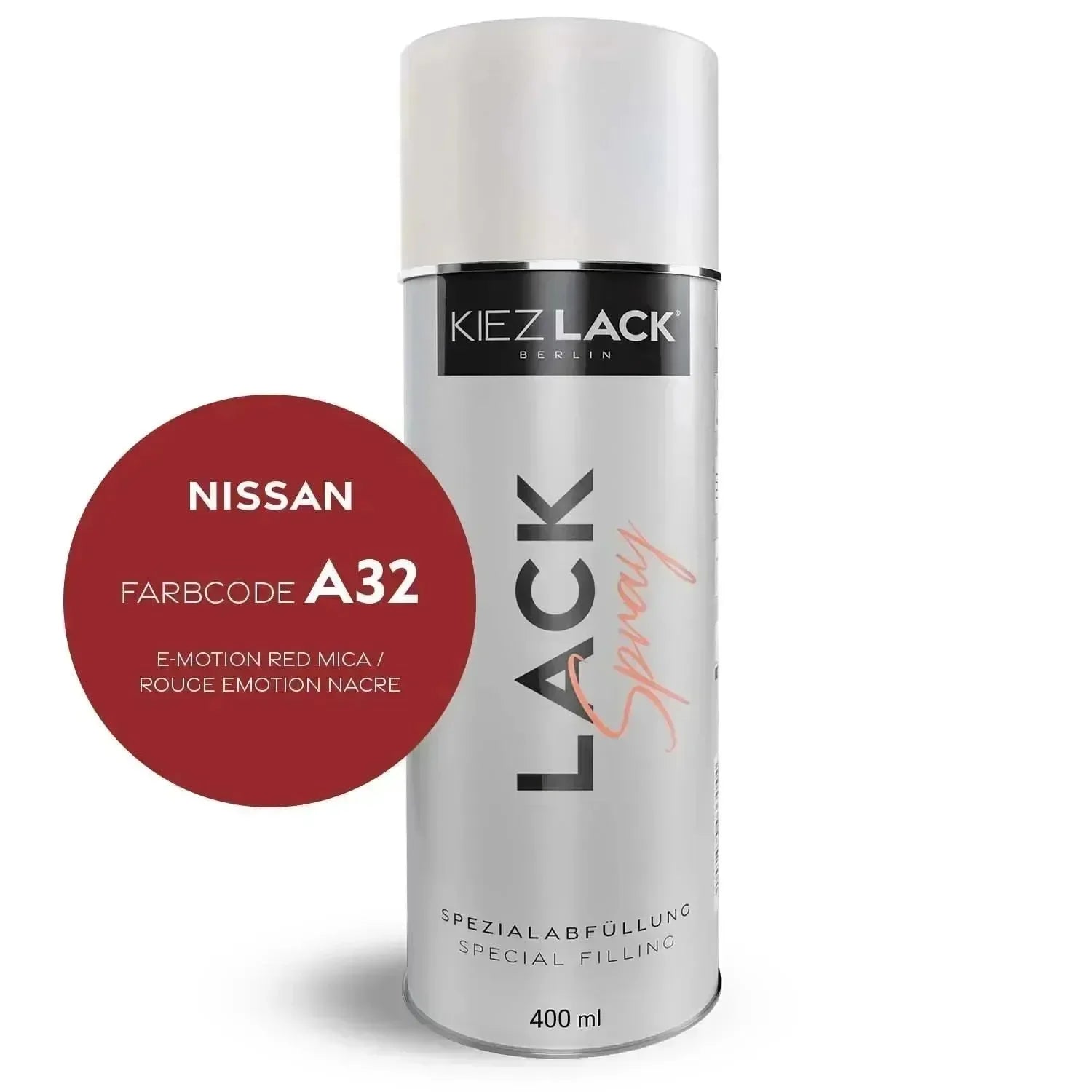 Kiezlack Lackspray Autolack Spraydose NISSAN A32 E-MOTION RED MICA