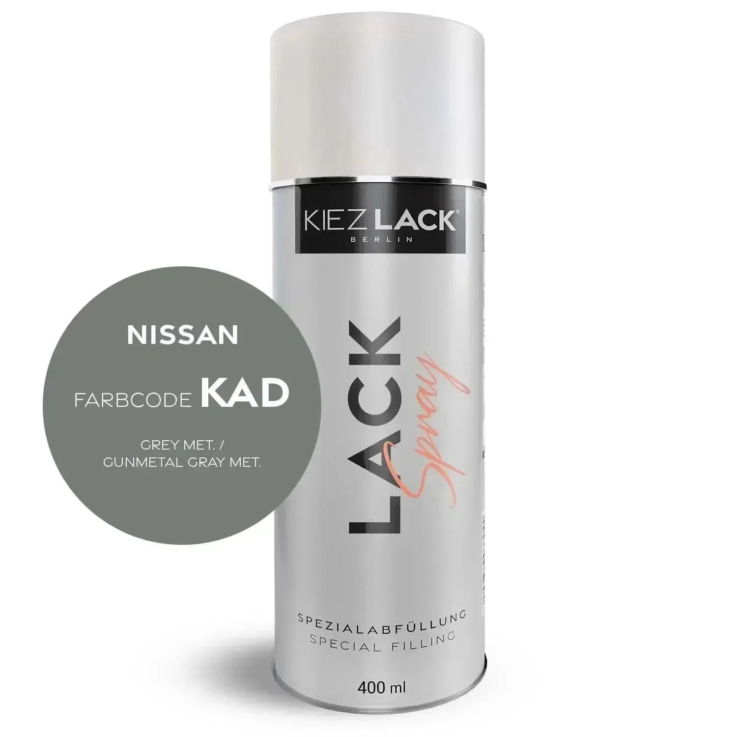 Kiezlack Lackspray Autolack Spraydose NISSAN KAD GREY MET.