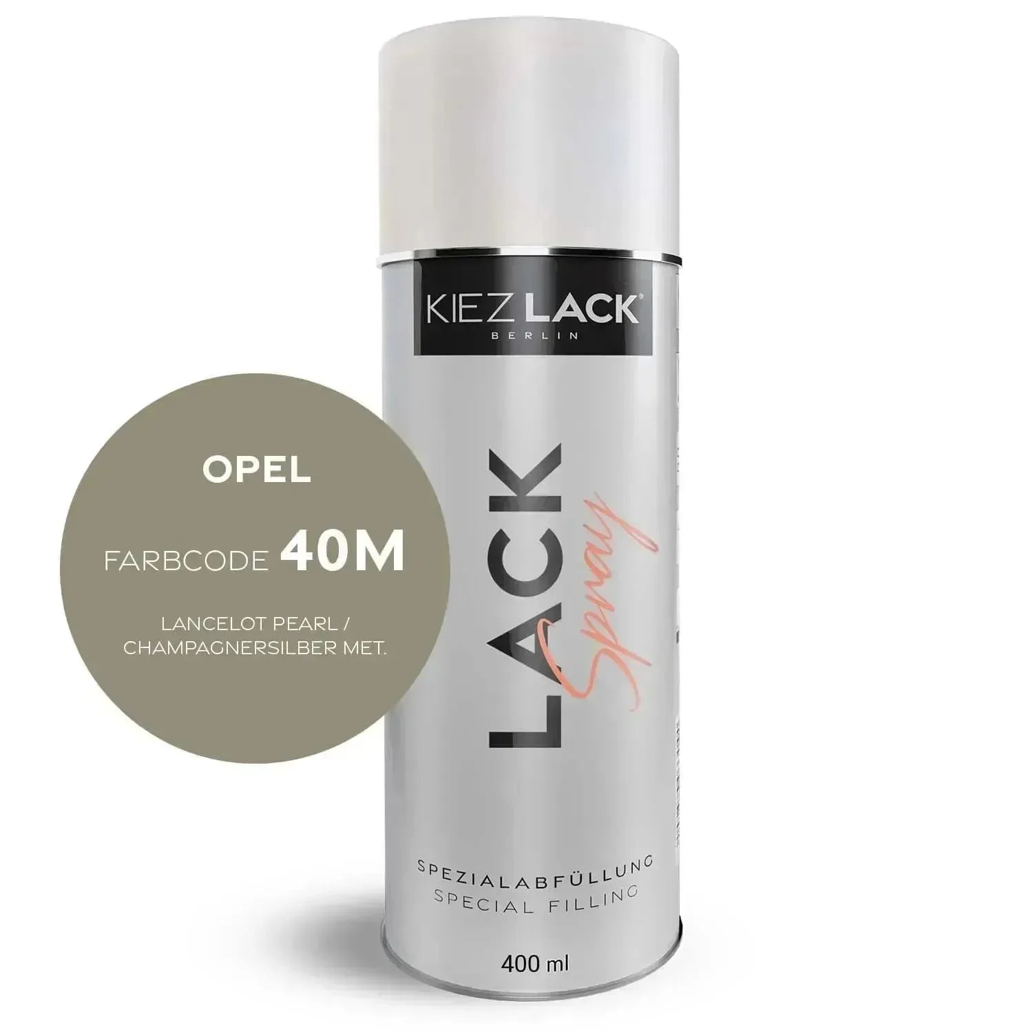 Kiezlack Lackspray Autolack Spraydose OPEL 40M LANCELOT PEARL