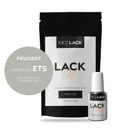 Kiezlack Lackstift Autolack Lackstift Peugeot ETS GRIS CENDRE MET.