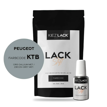 Kiezlack Lackstift Autolack Lackstift Peugeot KTB GRIS GALLIUM MET.