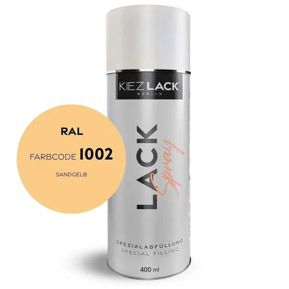 Kiezlack Lackspray Autolack Spraydose RAL 1002 SANDGELB