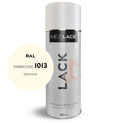Kiezlack Lackspray Autolack Spraydose RAL 1013 PERLWEISS