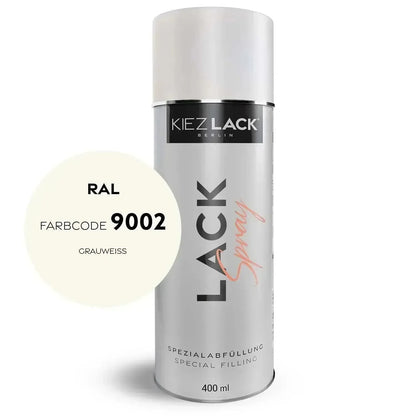 Kiezlack Lackspray Autolack Spraydose RAL 9002 GRAUWEISS