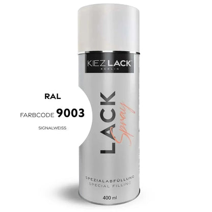 Kiezlack Lackspray Autolack Spraydose RAL 9003 SIGNALWEISS