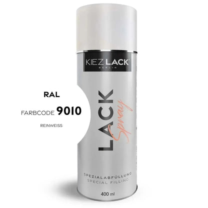 Kiezlack Lackspray Autolack Spraydose RAL 9010 REINWEISS