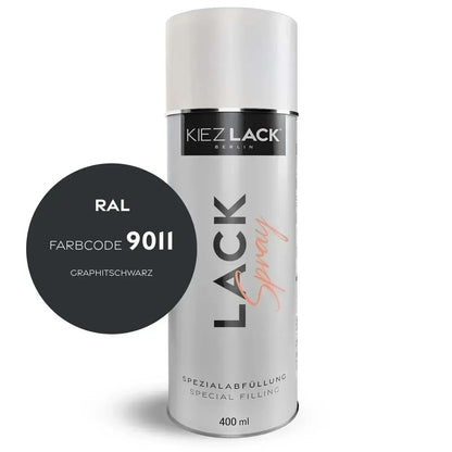 Kiezlack Lackspray Autolack Spraydose RAL 9011 GRAPHITSCHWARZ