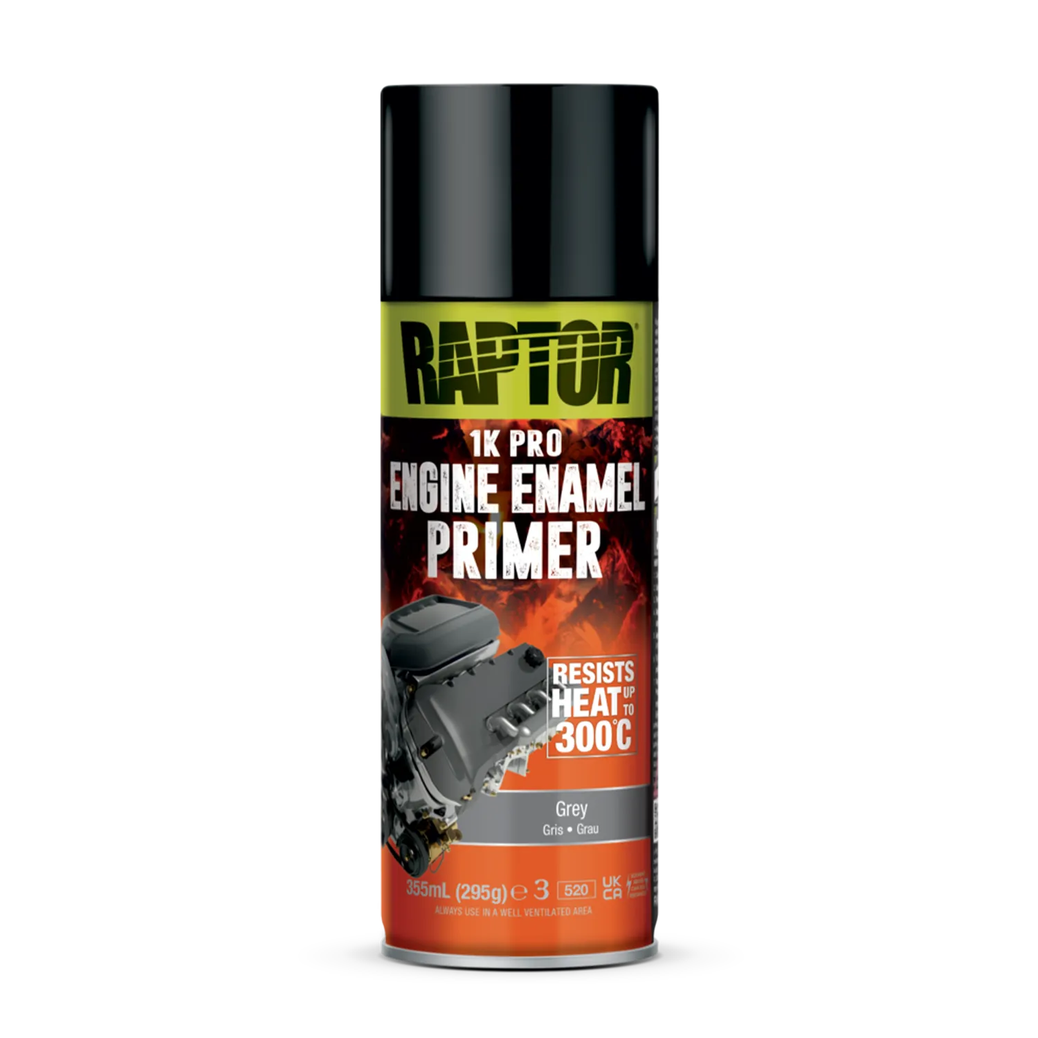 Raptor Grundierung RAPTOR 1K Pro Motorlack Spray hitzebeständig bis 300 °C FARBWAHL