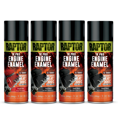 Raptor RAPTOR 1K Pro Motorlack Spray hitzebeständig bis 300 °C FARBWAHL