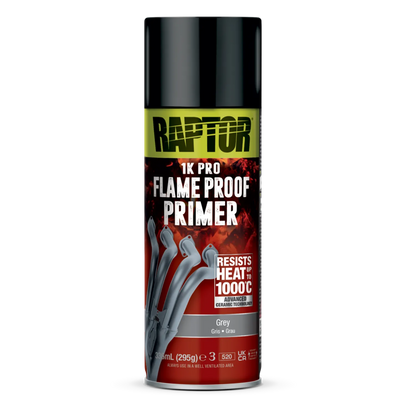 Raptor Grundierung RAPTOR 1K Flame Proof Spraydose hitzefester Auspufflack bis 1000°C FARBWAHL