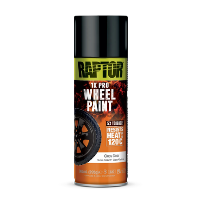 Raptor Transparent/Klarlack RAPTOR 1K Pro Felgenlack 5x robuster Schutz hitzefest UV-stabil FARBWAHL