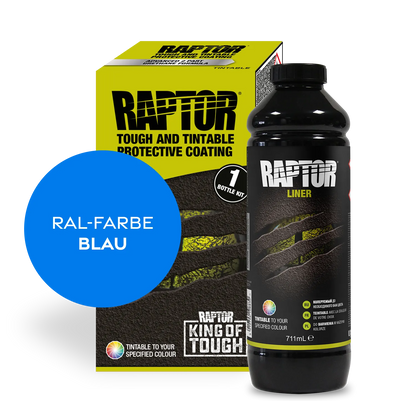 Raptor RAL 5000 - Violettblau / 1er Flaschen-KIT / ohne RAPTOR Liner Flaschen-Kit RAL-Farben Blau