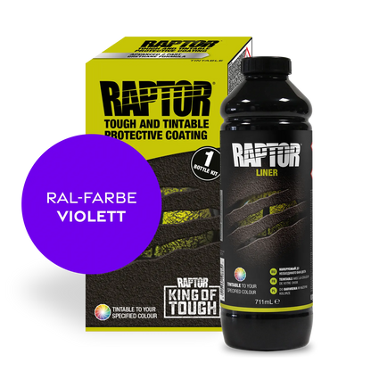 Raptor RAL 4001 - Rotlila / 1er Flaschen-KIT / ohne RAPTOR Liner Flaschen-Kit RAL-Farben Violett