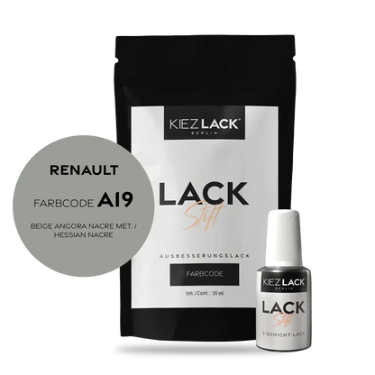 Kiezlack Lackstift Autolack Lackstift Renault A19 BEIGE ANGORA NACRE MET.
