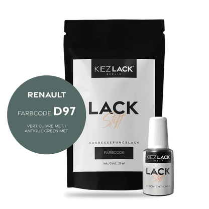 Kiezlack Lackstift Autolack Lackstift Renault D97 VERT CUIVRE MET.