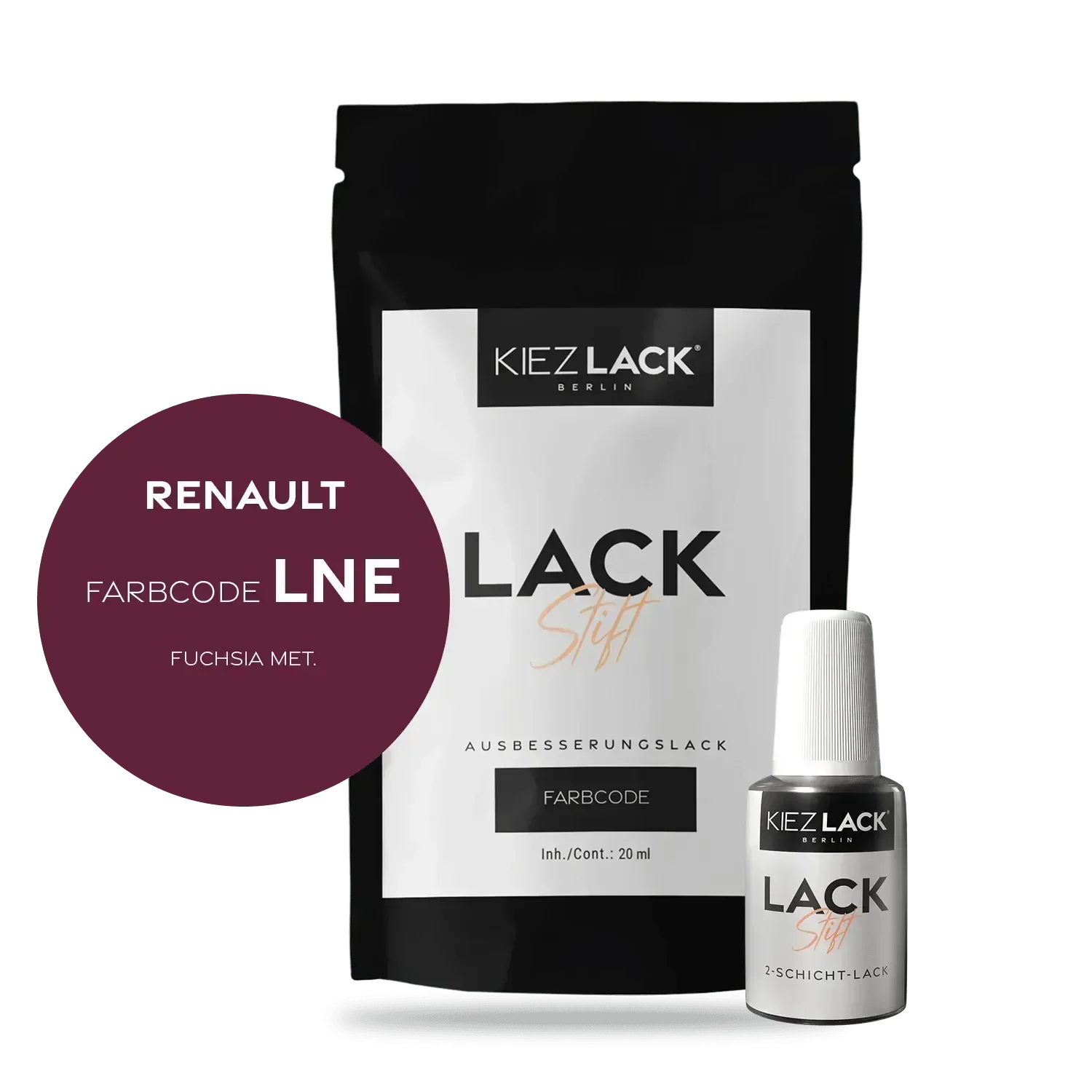 Kiezlack Lackstift Autolack Lackstift Renault LNE FUCHSIA MET.