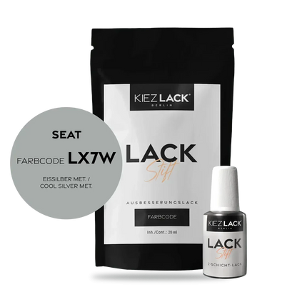 Kiezlack Lackstift Autolack Lackstift Seat LX7W EISSILBER MET.