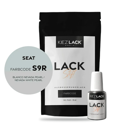 Kiezlack Lackstift Autolack Lackstift Seat S9R BLANCO NEVADA PEARL