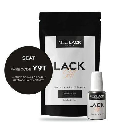 Kiezlack Lackstift Autolack Lackstift Seat Y9T MYTHOSSCHWARZ PEARL