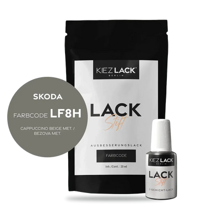 Kiezlack Lackstift Autolack Lackstift Skoda LF8H CAPPUCCINO BEIGE MET.