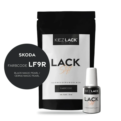 Kiezlack Lackstift Autolack Lackstift Skoda LF9R BLACK MAGIC PEARL