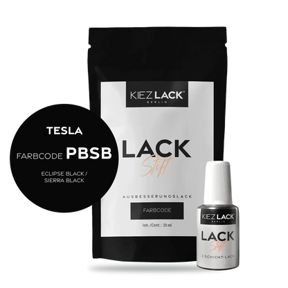 Kiezlack Lackstift Autolack Lackstift TESLA PBSB ECLIPSE BLACK