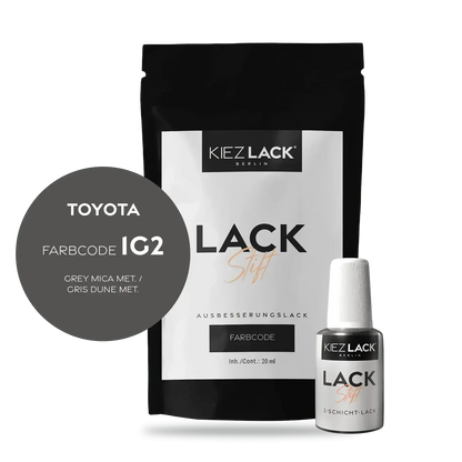 Kiezlack Lackstift Autolack Lackstift Toyota 1G2 GREY MICA MET.