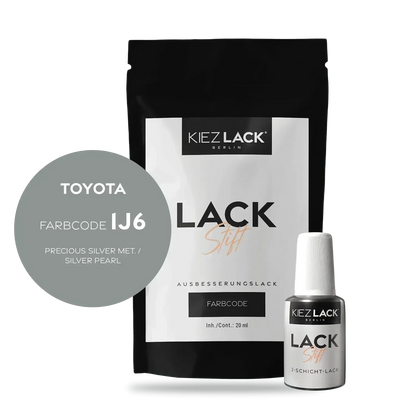 Kiezlack Lackstift Autolack Lackstift Toyota 1J6 PRECIOUS SILVER MET.