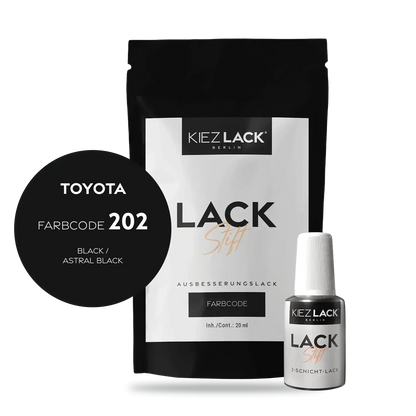 Kiezlack Lackstift Autolack Lackstift Toyota 202 BLACK