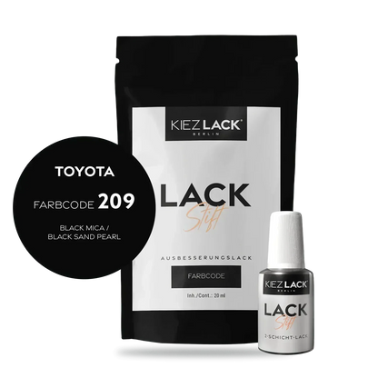 Kiezlack Lackstift Autolack Lackstift Toyota 209 BLACK MICA