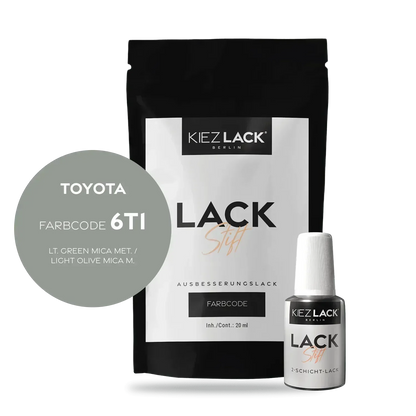 Kiezlack Lackstift Autolack Lackstift Toyota 6T1 LT. GREEN MICA MET.