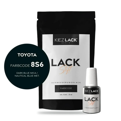 Kiezlack Lackstift Autolack Lackstift Toyota 8S6 DARK BLUE MICA